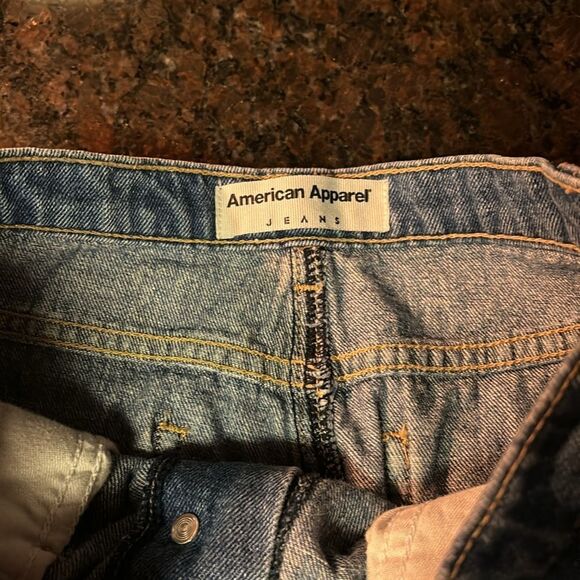 Ladies AMERICAN APPAREL DENIM PENCIL SKIRT - Picture 2 of 7